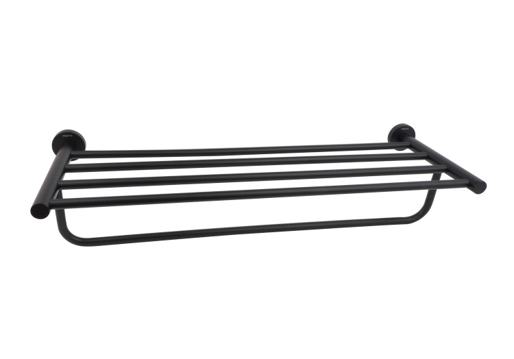 Полка для полотенец Aquatek матовый черный AQ4015MB Вега