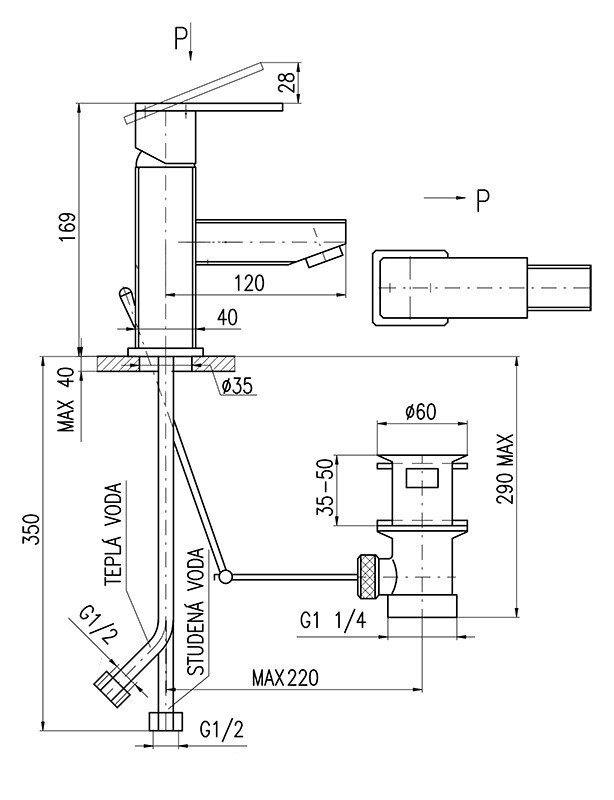 Смеситель для раковины Rav Slezak Royal1027.5Z