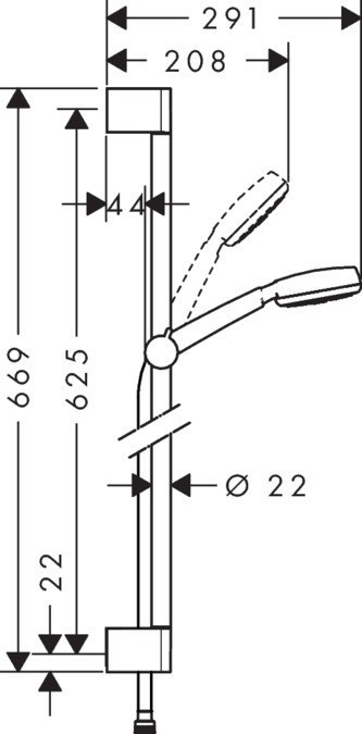 Душевой гарнитур Hansgrohe Crometta 26652400