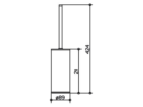 Ершик для унитаза Keuco Collection Moll 04969 010100
