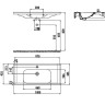 CREAVIT Раковина EK100 мебельная  (45*100см)