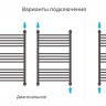 Полотенцесушитель водяной Сунержа Богема+ выгнутая 800х500 Матовое золото