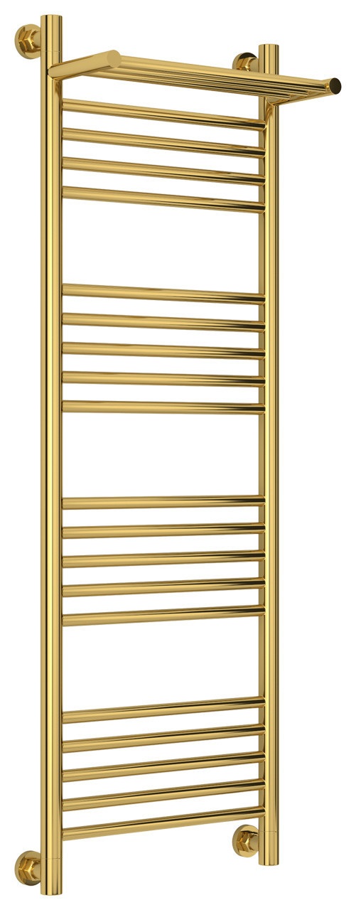 Полотенцесушитель водяной Сунержа Богема с полкой+ 1200х400 Золото