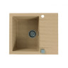 Мойка ALVEUS GRANITAL CADIT 10 BEIGE - G55 590 X 500 1X в комплекте с сифоном 1132823,
