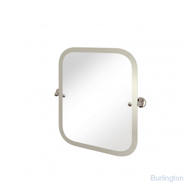 Прямоугольное зеркало 590x66x620 mm, НИКЕЛЬ