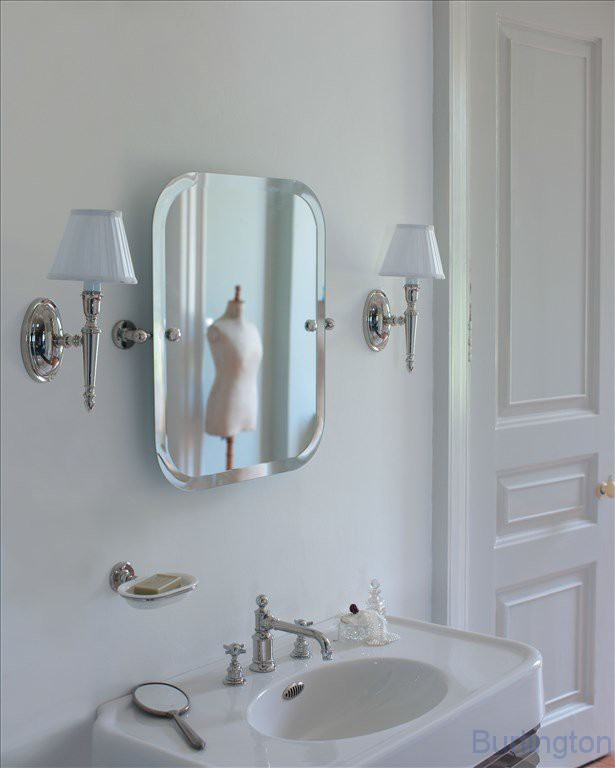 Прямоугольное зеркало 590x66x620 mm, НИКЕЛЬ