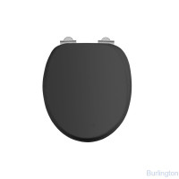 Сиденье на петлях с микролифтом, матовый черный [S48]