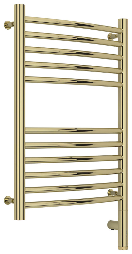 Полотенцесушитель электрический Сунержа Богема 3.0 выгнутая 600х400 МЭМ правый Шампань