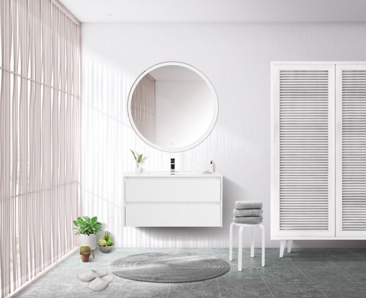 База под раковину подвесная с двумя выкатными ящиками BelBagno KRAFT-1000-2C-SO-RT