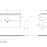 База под раковину подвесная с двумя выкатными ящиками BelBagno KRAFT-1000-2C-SO-RT
