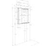 Зеркальный шкаф AQUATON Рене 80 белый, грецкий орех 1A222502NRC80