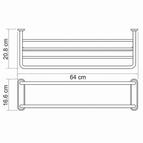 WasserKRAFT K-888 Полка для полотенец