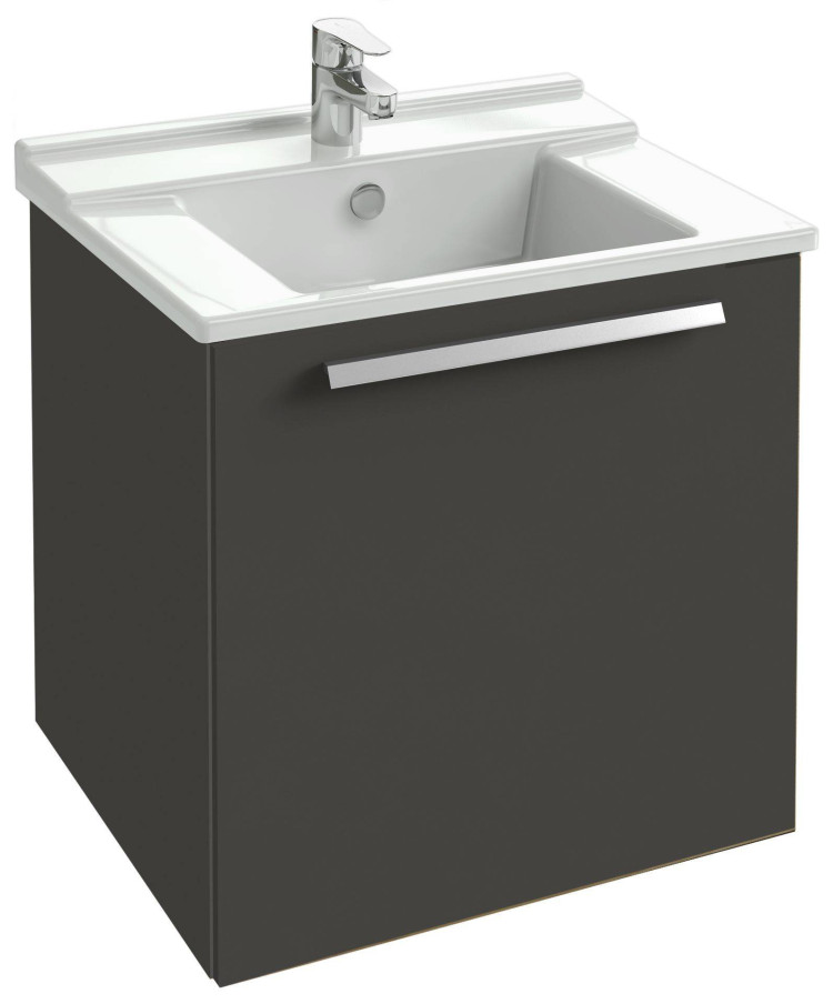 Мебель 57 см для раковины-столешницы, белый блестящий Jacob Delafon STRUKTURA EB1284-N18