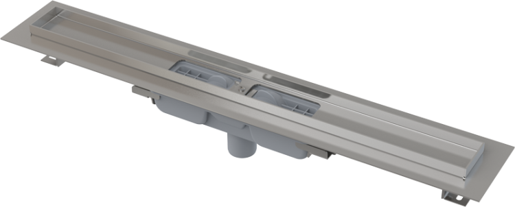 Водоотводящий желоб с порогами для перфорированной решетки, вертикальный сток Alcadrain APZ1101 Low