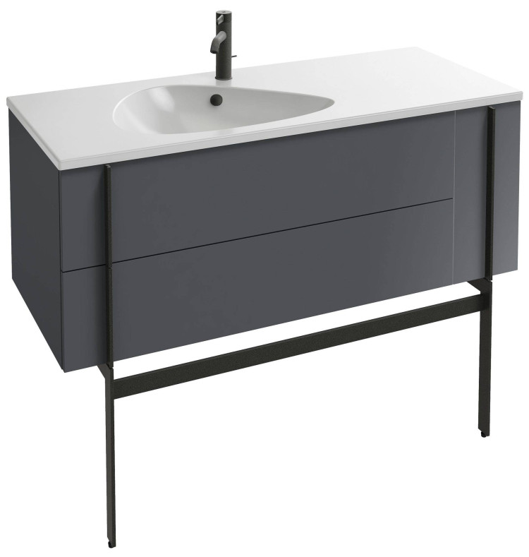 Мебель 120 см для раковины-столешницы 120 см, коричневая кожа Jacob Delafon NOUVELLE VAGUE EB3036-NR2