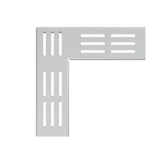 Решетка для дренажного углового желоба 75 мм, оцинкованная сталь Alcadrain ADZ-R101R