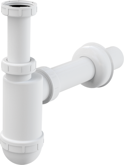 Сифон для умывальника DN40 c накидной гайкой 5/4&quot; Alcadrain A43