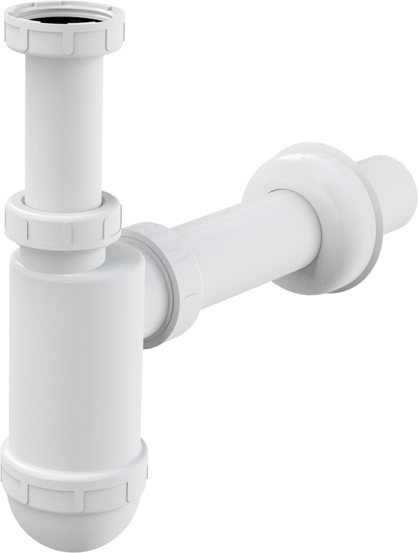 Сифон для умывальника DN40 c накидной гайкой 5/4