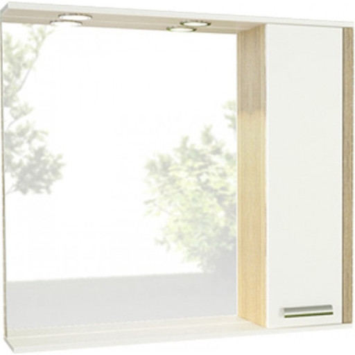 Зеркальный шкаф Comforty Тулуза 90