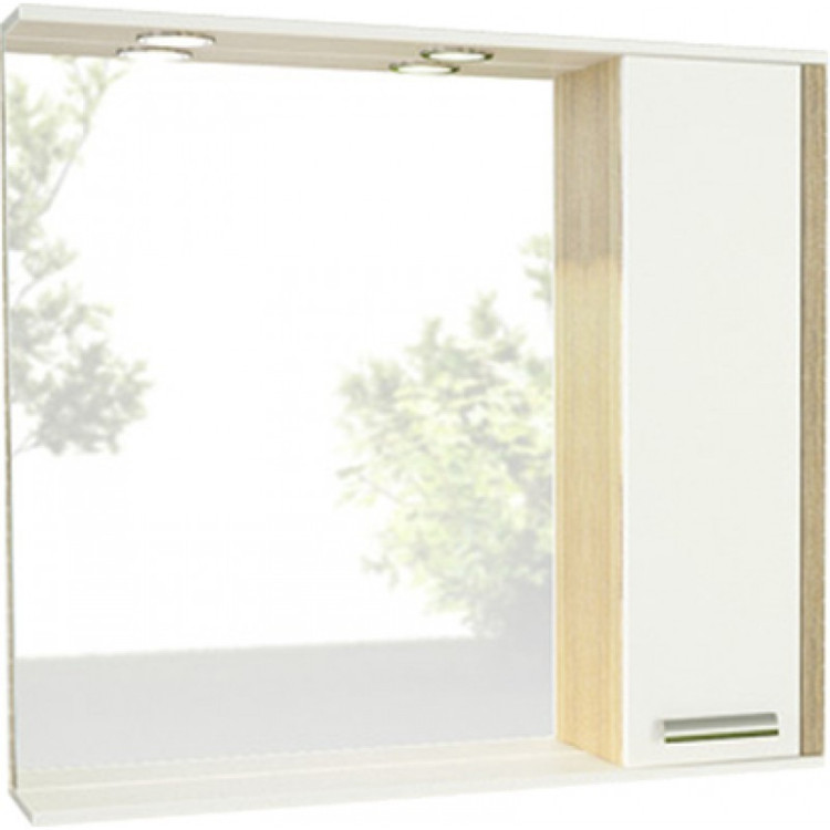 Зеркальный шкаф Comforty Тулуза 90