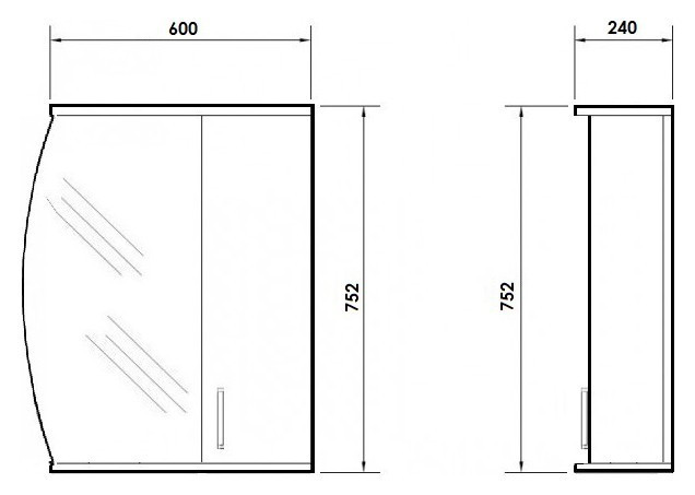 Зеркальный шкаф Orange Софи 60 с подсветкой
