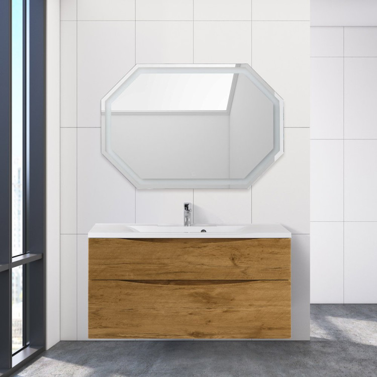 База под раковину подвесная с двумя выкатными ящиками, 1100x450x600 BelBagno MARINO-H60-1100-2C-SO-RW-P