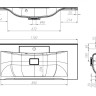 База под раковину подвесная с двумя выкатными ящиками, 1100x450x600 BelBagno MARINO-H60-1100-2C-SO-RW-P