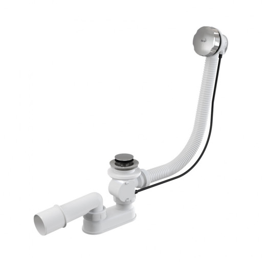 Alcaplast Сифон для ванны автомат комплект металл/металл длина 57 см, A55K-RU-01