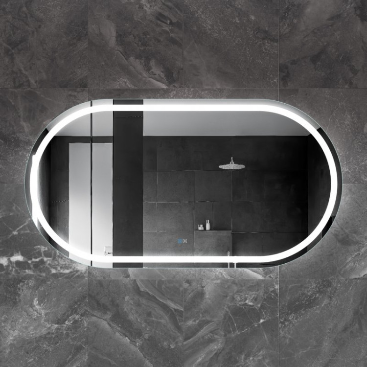 Зеркало со встроенной подсветкой, сенсорным выключателем и подогревом, 12V, 220-240V Cezares CZR-SPC-GIUBILEO-1100-800-TCH-WARM