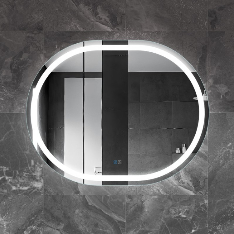 Зеркало со встроенной подсветкой, сенсорным выключателем и подогревом, 12V, 220-240V Cezares CZR-SPC-GIUBILEO-1100-800-TCH-WARM