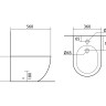 Биде напольное Aquatek ЕВРОПА AQ1017-00 560*360*410 мм, цвет белый
