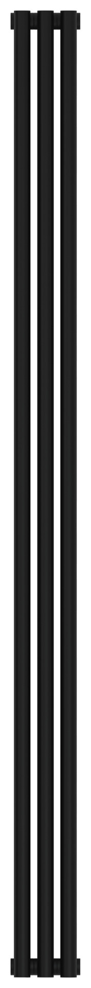 Отопительный радиатор Сунержа Эстет-0 1800х135 3 секции Матовый чёрный