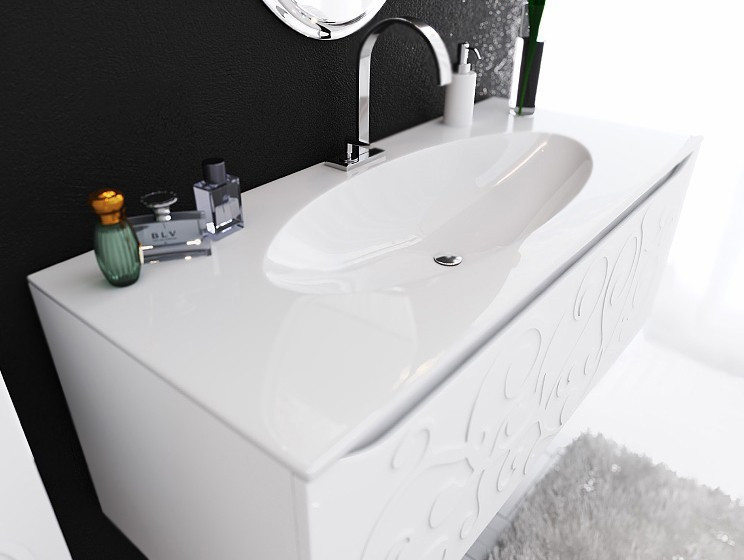 Тумба под раковину Aqwella Элеганс 120 подвесная