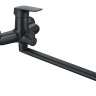 Смеситель для ванны с длинным изливом Aquatek, матовый черный AQ1042MB ВЕГА