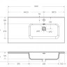 Керамическая раковина, чаша слева 1210x460x175 BelBagno BB1200ETL-L