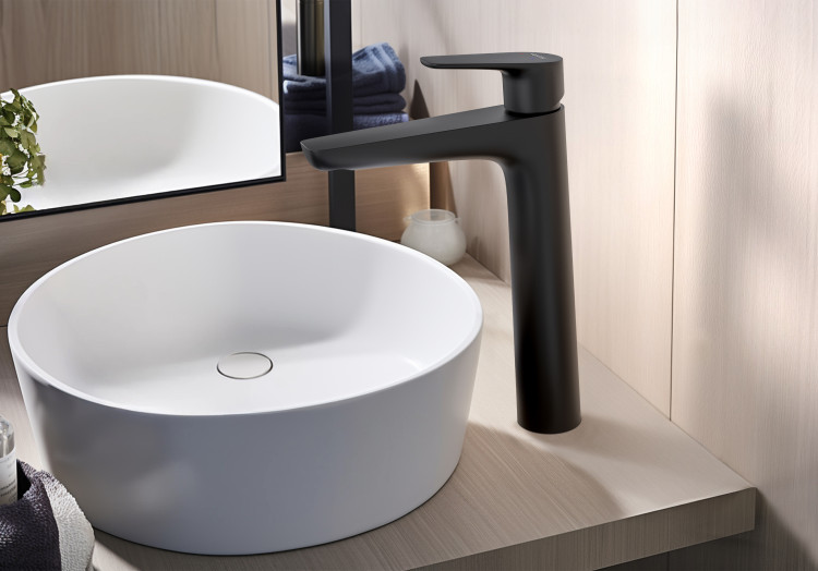 Смеситель для раковины 230, без донного клапана Aquatek, матовый черный AQ1104MB БЕТТА