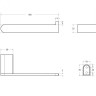 Держатель для туалетной бумаги Cezares STYLUS-PH-BORO