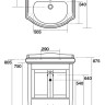 Тумба под раковину Kerasan Retro 73
