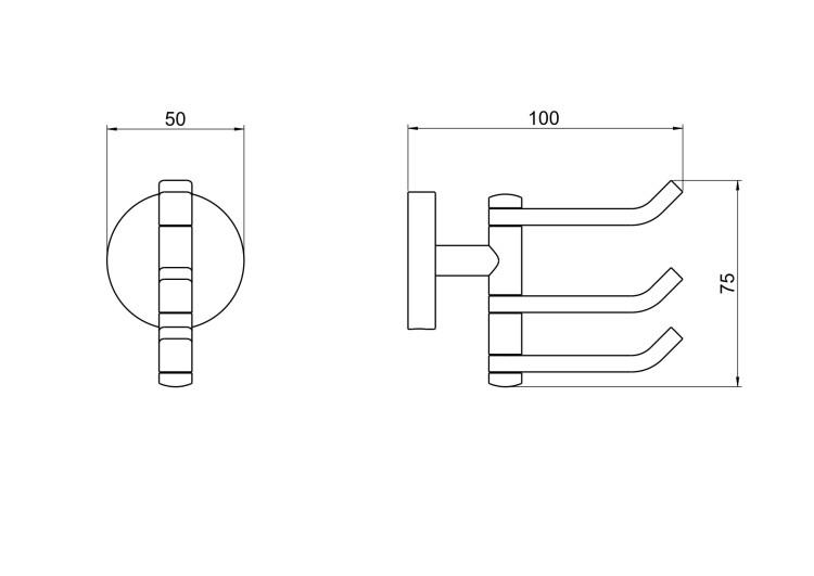 Крючок тройной Aquatek AQ4632CR Бетта