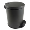 Корзина для мусора с педалью 5л Aquatek матовый черный AQ4016MB Вега