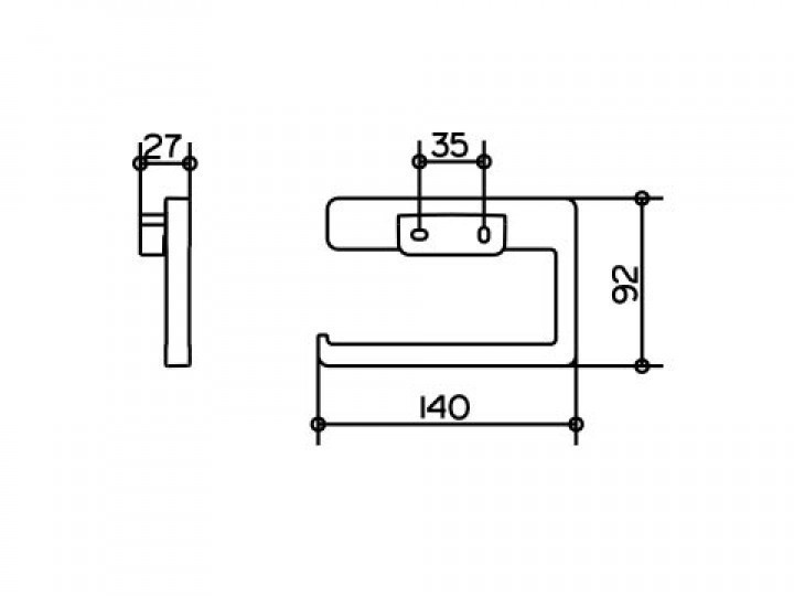 Держатель для туалетной бумаги Keuco Collection Moll 12762 010000