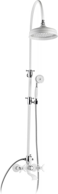 Душевая стойка со смесителем для ванны, верхним и ручным душем Cezares NOSTALGIA-CVD-02-Bi