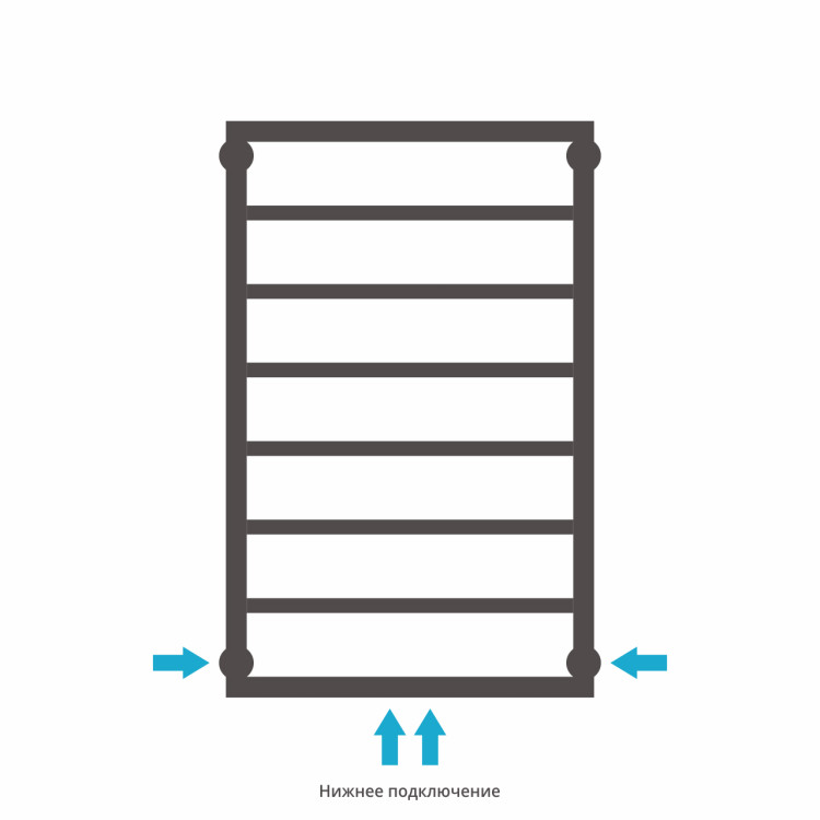 Полотенцесушитель водяной Сунержа Канцлер 800х500 Состаренная латунь