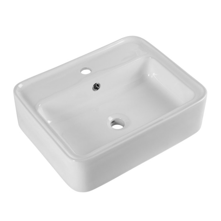 Раковина керамическая накладная прямоугольная BelBagno BB1367