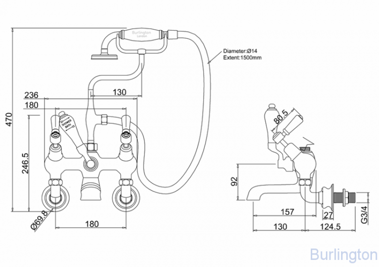 Смеситель для ванны