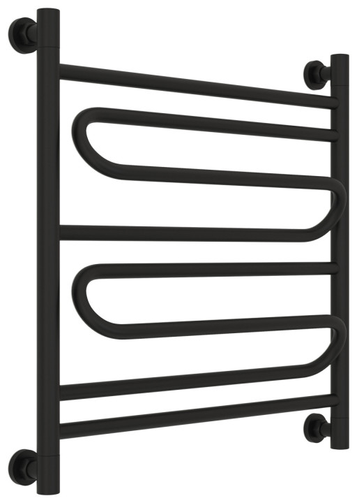 Полотенцесушитель водяной Сунержа Элегия+ 600х600 Матовый чёрный