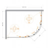 Душевой уголок MOLVENO-RH-2 Cezares MOLVENO-RH-2-120/90-C-BORO-IV