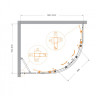 Душевой уголок MOLVENO-RH-2 Cezares MOLVENO-RH-2-120/90-C-BORO-IV