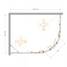 Душевой уголок MOLVENO-RH-2 Cezares MOLVENO-RH-2-120/90-C-BORO-IV