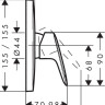 Смеситель для душа Hansgrohe Logis 71605000